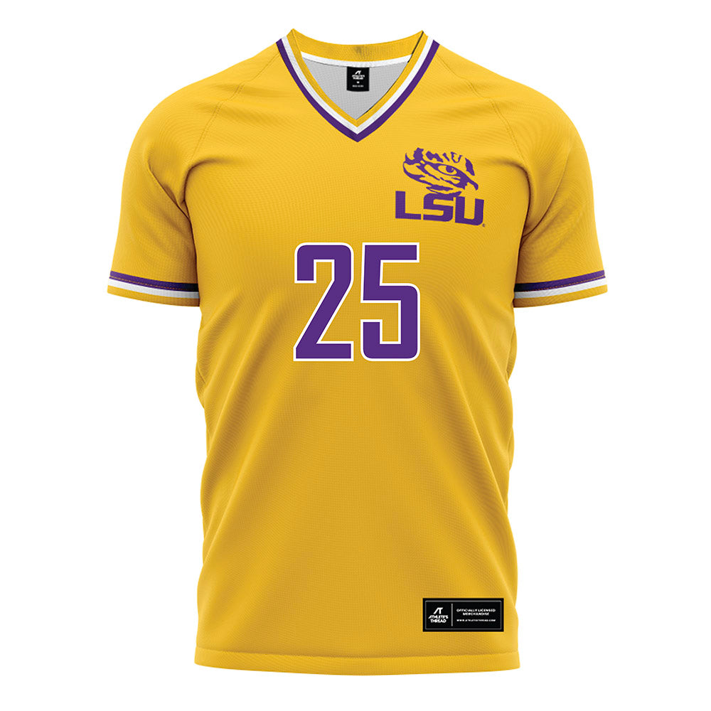 LSU - NCAA Women's Soccer : Senai Rogers - Gold Soccer Jersey-0