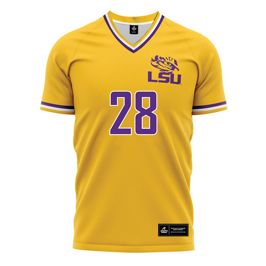 LSU - NCAA Women's Soccer : Brielyn Knowles - Gold Soccer Jersey-0