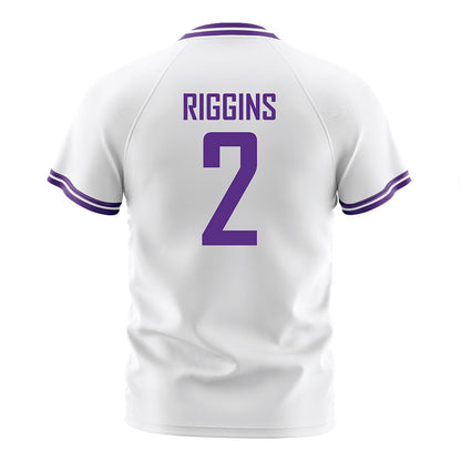 LSU - NCAA Women's Soccer : Alicia Riggins - White Soccer Jersey