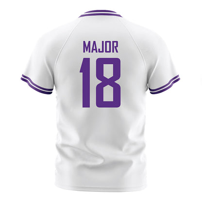 LSU - NCAA Women's Soccer : Kelsey Major - White Soccer Jersey-1
