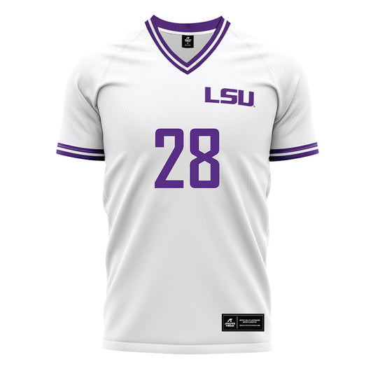 LSU - NCAA Women's Soccer : Brielyn Knowles - White Soccer Jersey-0