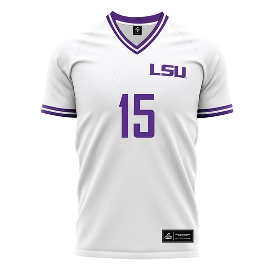 LSU - NCAA Women's Soccer : Sariyah Remanente-Bailey - White Soccer Jersey-0