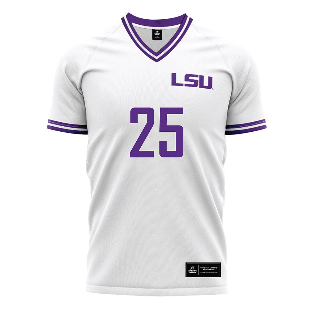 LSU - NCAA Women's Soccer : Senai Rogers - White Soccer Jersey-0