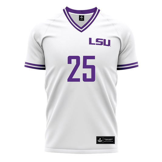 LSU - NCAA Women's Soccer : Senai Rogers - White Soccer Jersey-0