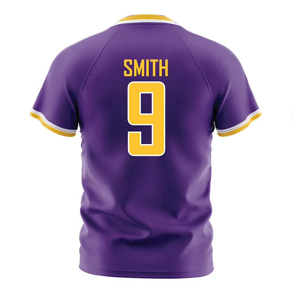 LSU - NCAA Women's Soccer : Amy Smith - Purple Soccer Jersey-1