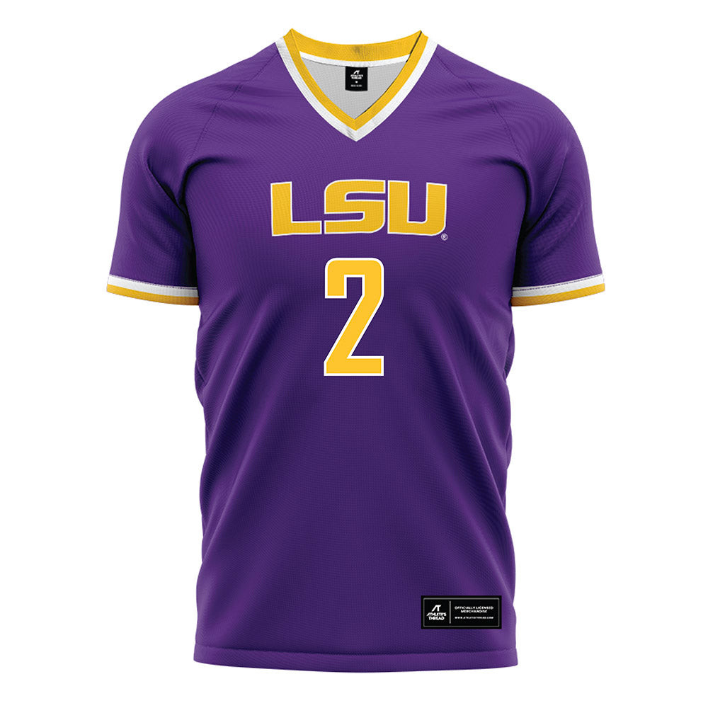 LSU - NCAA Women's Soccer : Alicia Riggins - Purple Soccer Jersey