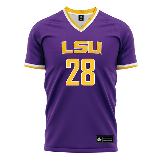 LSU - NCAA Women's Soccer : Brielyn Knowles - Purple Soccer Jersey-0
