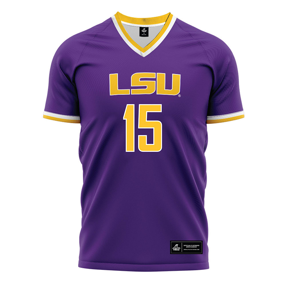 LSU - NCAA Women's Soccer : Sariyah Remanente-Bailey - Purple Soccer Jersey-0