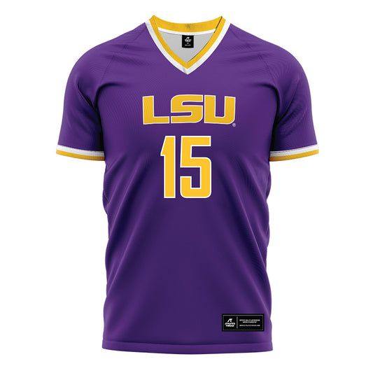 LSU - NCAA Women's Soccer : Sariyah Remanente-Bailey - Purple Soccer Jersey-0