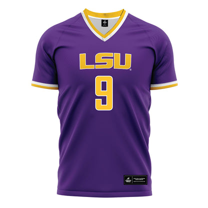 LSU - NCAA Women's Soccer : Amy Smith - Purple Soccer Jersey-0