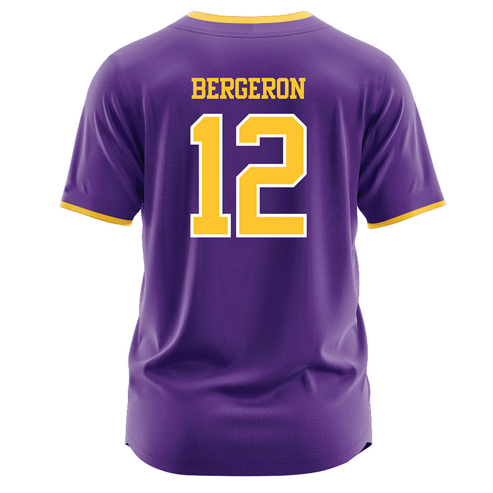 LSU - NCAA Softball : Maci Bergeron - Purple Jersey-1