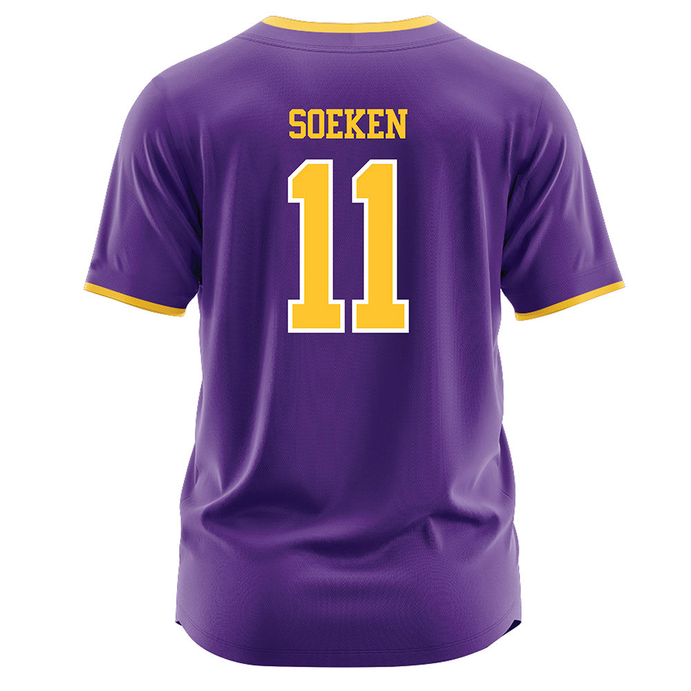 LSU - NCAA Softball : Lauryn Soeken - Purple Jersey-1