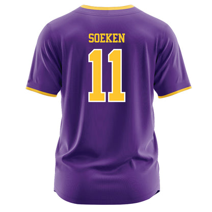 LSU - NCAA Softball : Lauryn Soeken - Purple Jersey-1