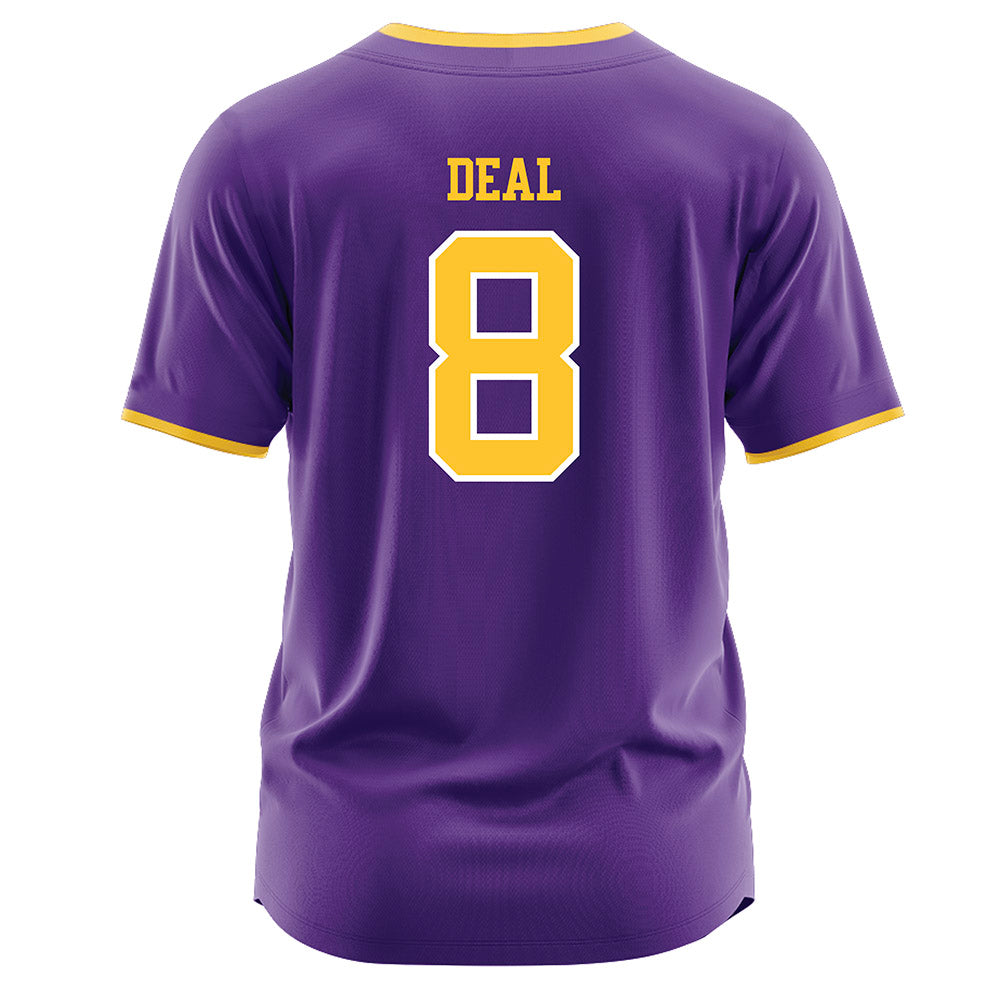 LSU - NCAA Softball : Cali Deal - Purple Jersey-1
