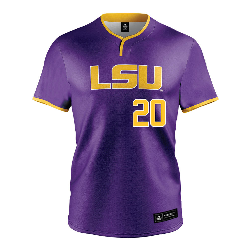 LSU - NCAA Softball : alix franklin - Purple Jersey-0