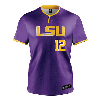 LSU - NCAA Softball : Maci Bergeron - Purple Jersey-0