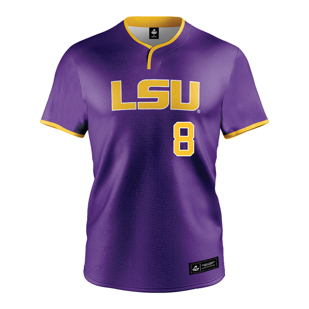 LSU - NCAA Softball : Cali Deal - Purple Jersey-0