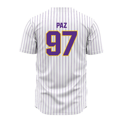 LSU - NCAA Baseball : Marcos Paz - White Jersey-1