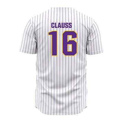 LSU - NCAA Baseball : Ethan Clauss - White Jersey-1