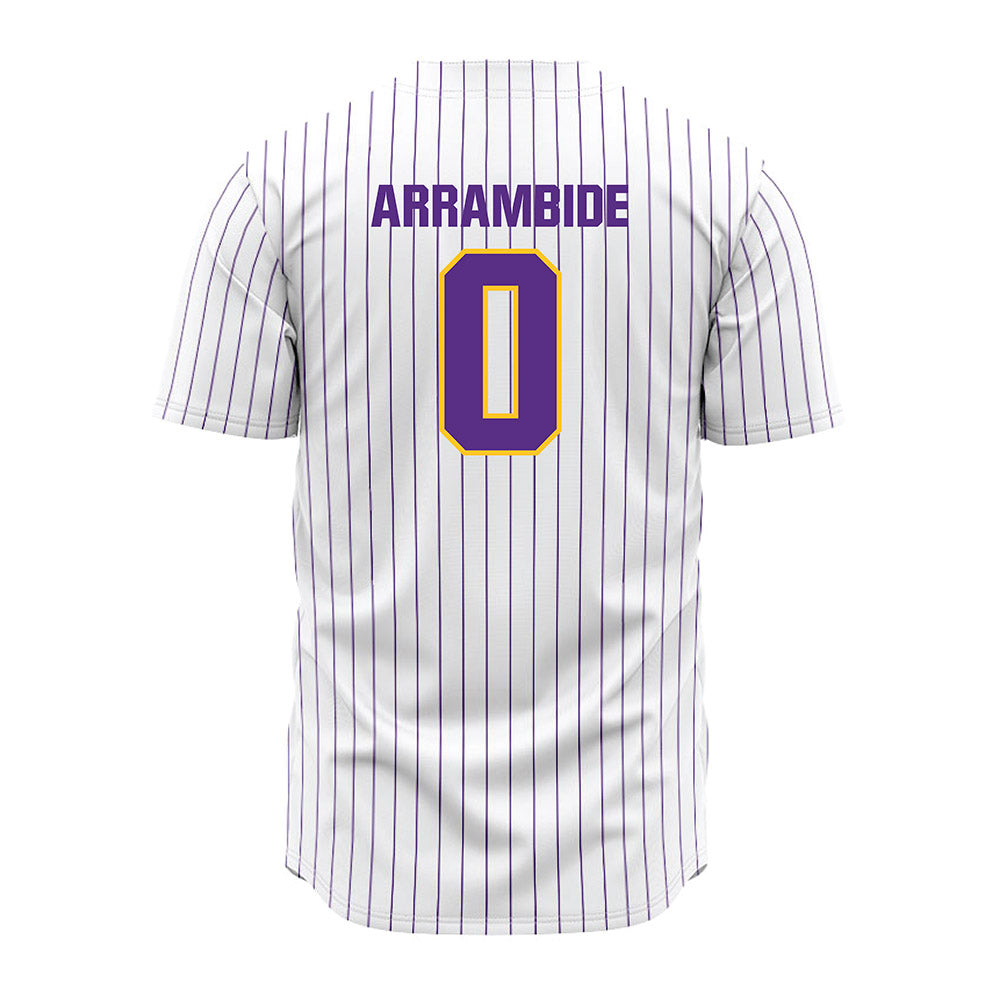 LSU - NCAA Baseball : Cade Arrambide - White Jersey-1