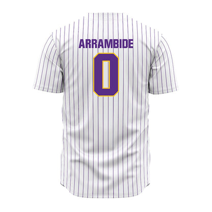 LSU - NCAA Baseball : Cade Arrambide - White Jersey-1
