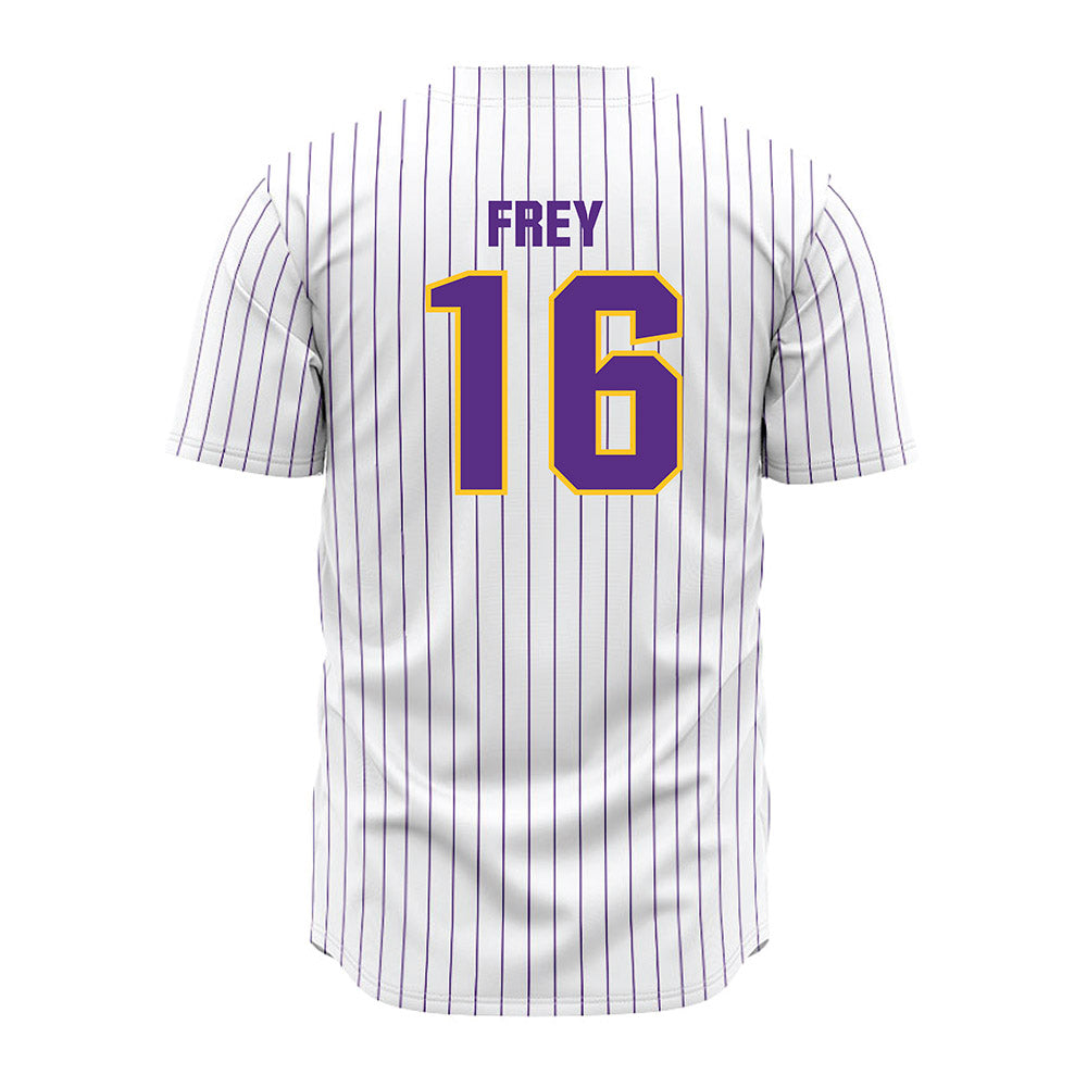 LSU - NCAA Baseball : Ethan Frey - White Jersey-1