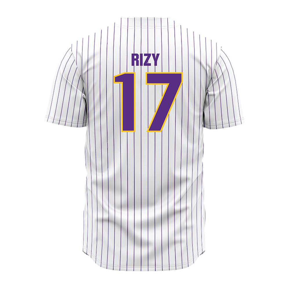LSU - NCAA Baseball : Mavrick Rizy - White Jersey-1