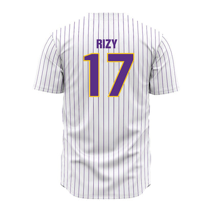 LSU - NCAA Baseball : Mavrick Rizy - White Jersey-1