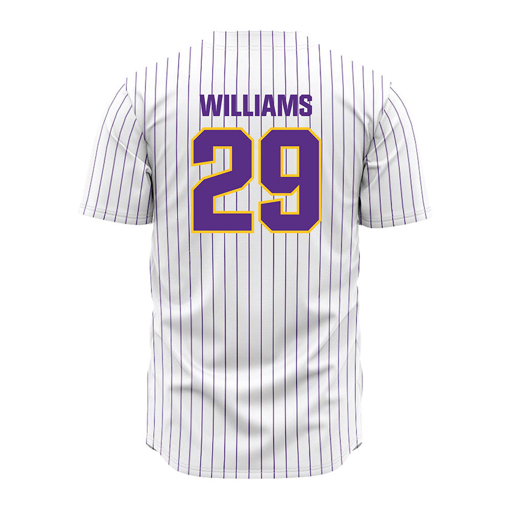 LSU - NCAA Baseball : Cooper Williams - White Jersey-1