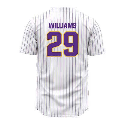 LSU - NCAA Baseball : Cooper Williams - White Jersey-1