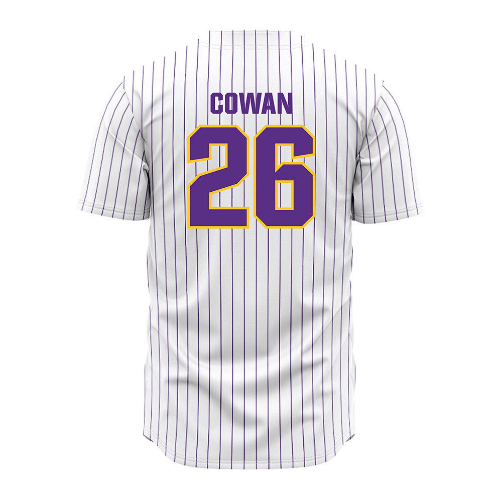 LSU - NCAA Baseball : Zac Cowan - White Jersey-1