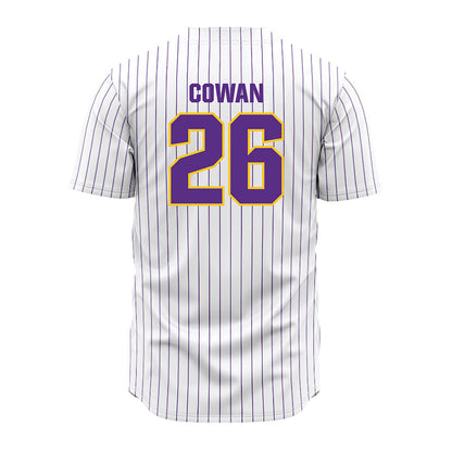 LSU - NCAA Baseball : Zac Cowan - White Jersey-1
