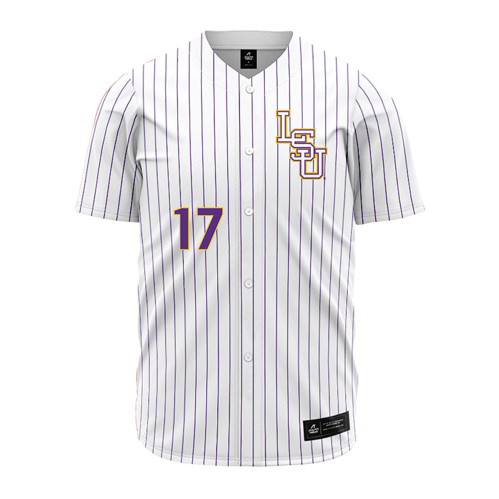 LSU - NCAA Baseball : Mavrick Rizy - White Jersey-0