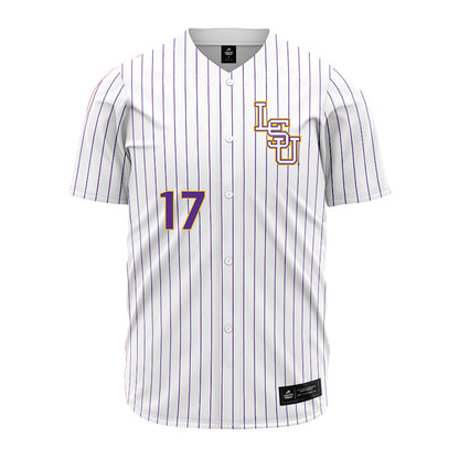 LSU - NCAA Baseball : Mavrick Rizy - White Jersey-0