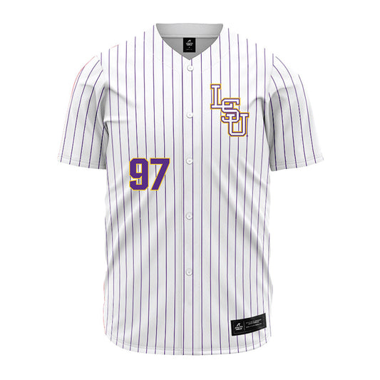 LSU - NCAA Baseball : Marcos Paz - White Jersey-0