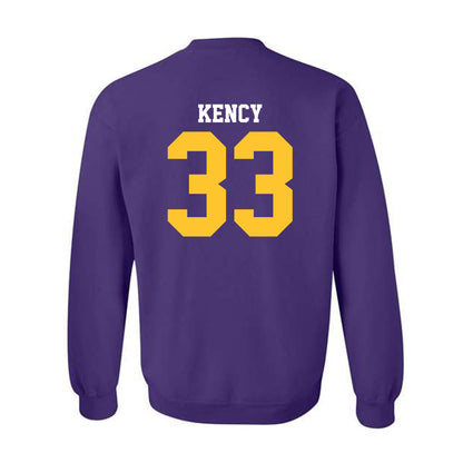 LSU - NCAA Football : David Kency - Sports Shersey Crewneck Sweatshirt-1