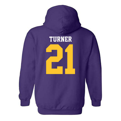 LSU - NCAA Football : Michael Turner - Sports Shersey Hooded Sweatshirt