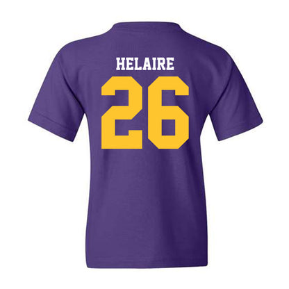 LSU - NCAA Football : Cowinn Helaire - Sports Shersey Youth T-Shirt