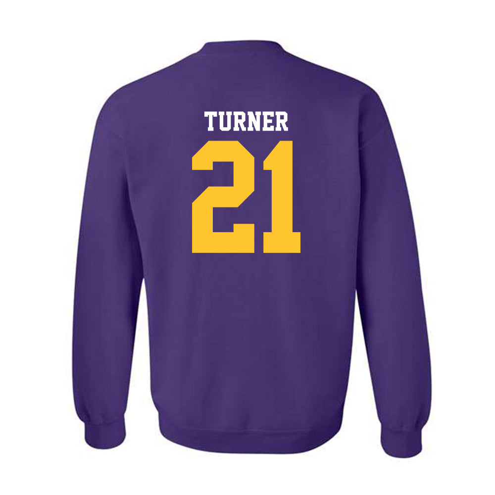 LSU - NCAA Football : Michael Turner - Sports Shersey Crewneck Sweatshirt