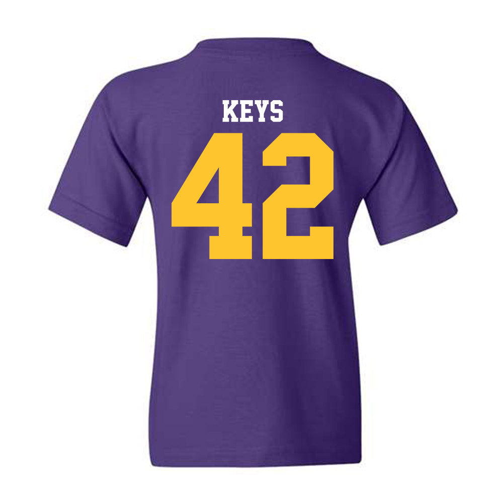 LSU - NCAA Football : Davhon Keys - Sports Shersey Youth T-Shirt