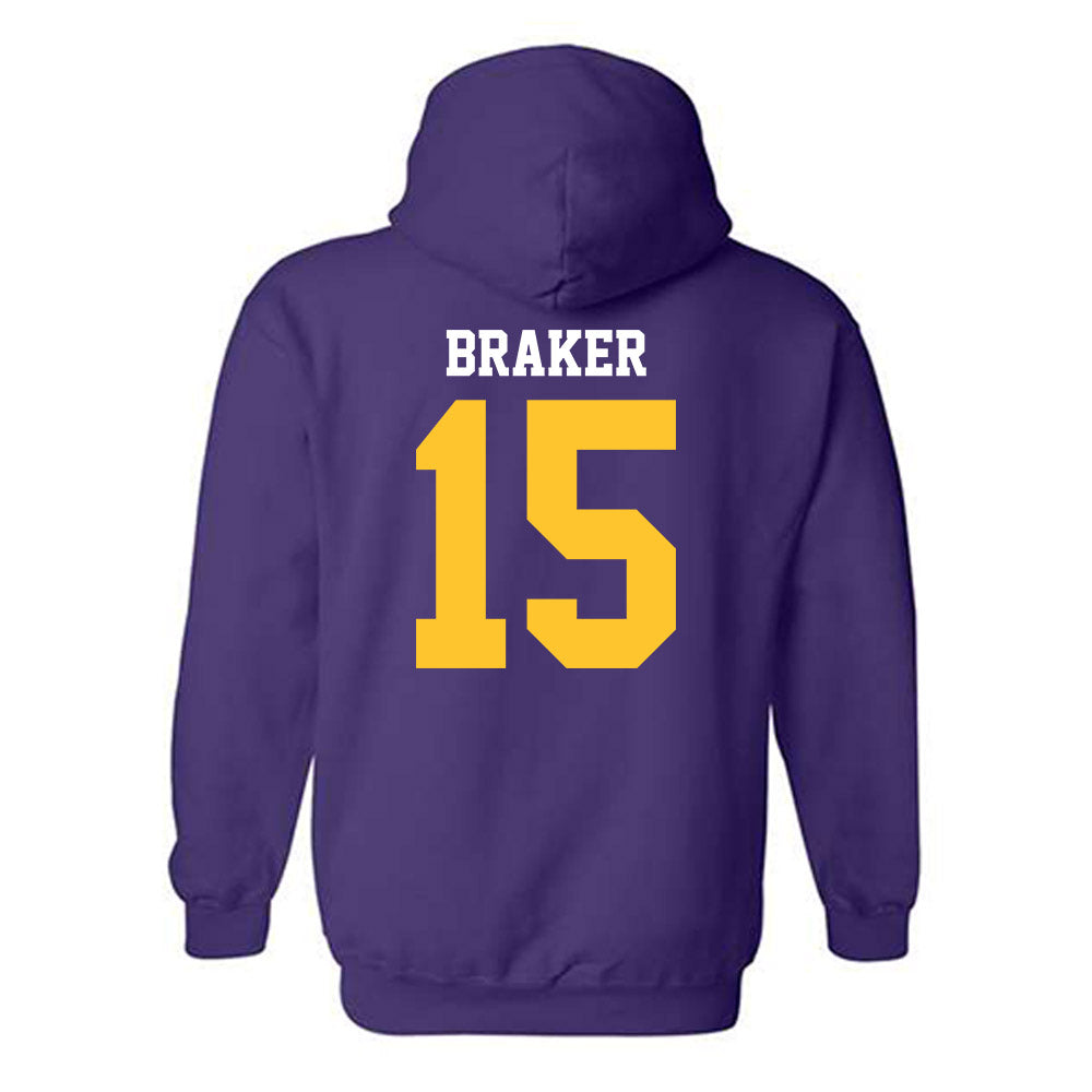 LSU - NCAA Football : Jaiden Braker - Sports Shersey Hooded Sweatshirt-1