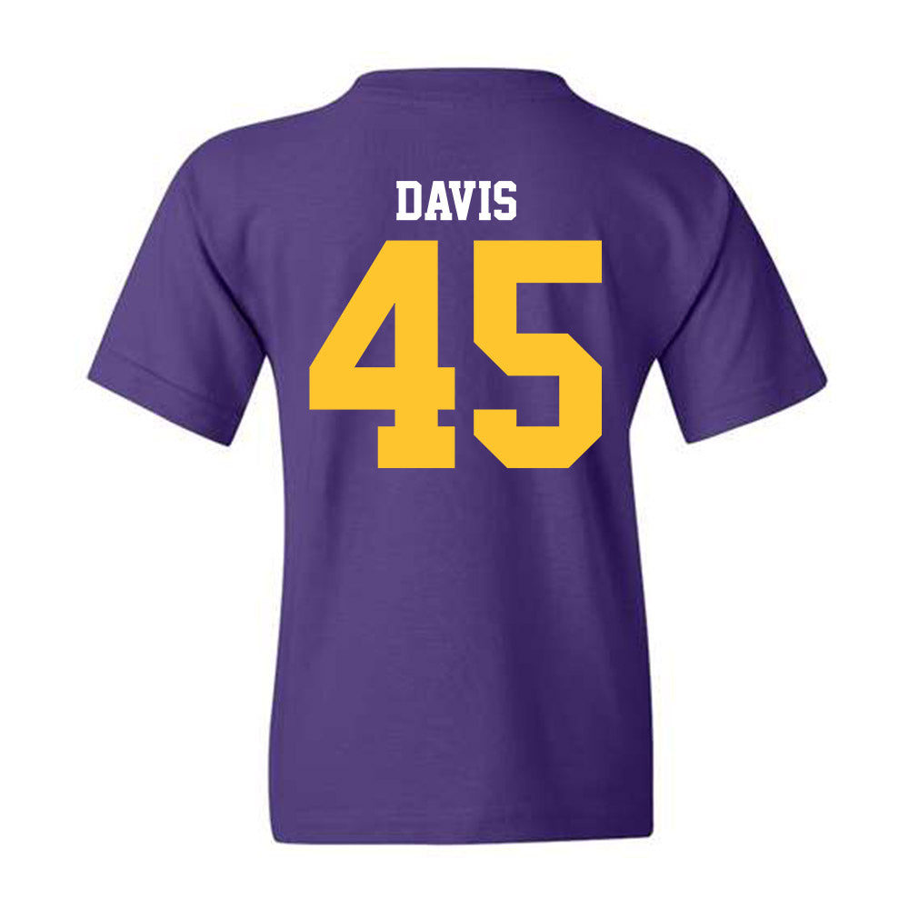 LSU - NCAA Football : Jake Davis - Youth T-Shirt