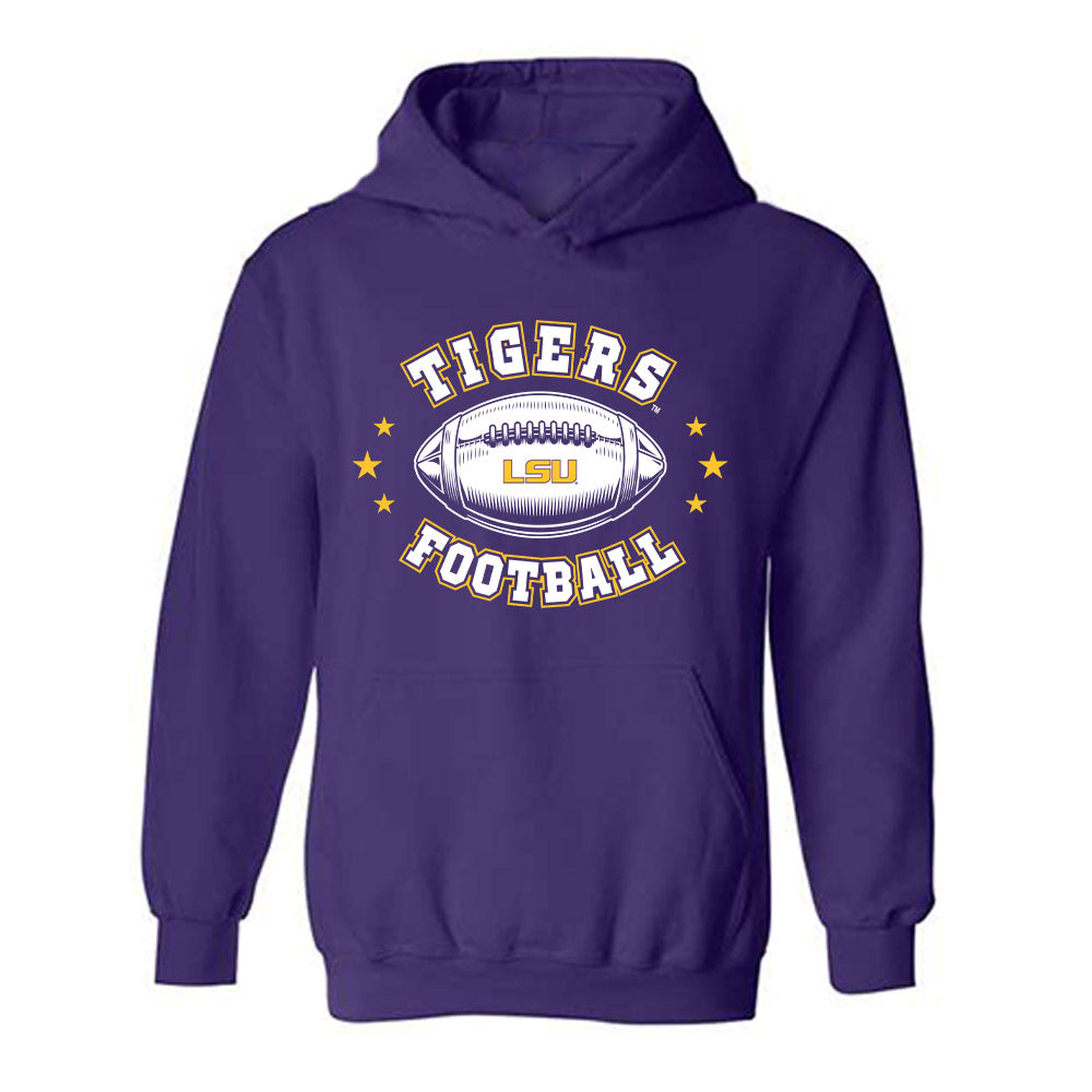 LSU - NCAA Football : Keylan Moses - Sports Shersey Hooded Sweatshirt-0