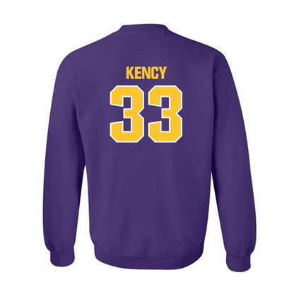 LSU - NCAA Football : David Kency - Sports Shersey Crewneck Sweatshirt-1