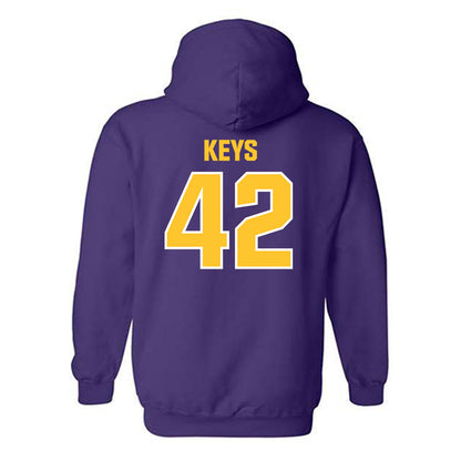 LSU - NCAA Football : Davhon Keys - Sports Shersey Hooded Sweatshirt