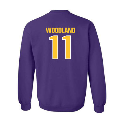 LSU - NCAA Football : PJ Woodland - Sports Shersey Crewneck Sweatshirt