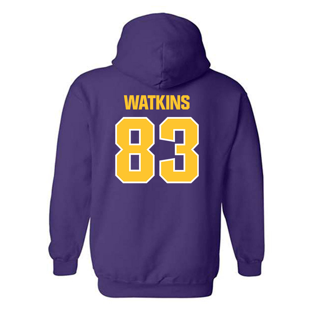 LSU - NCAA Football : Jelani Watkins - Sports Shersey Hooded Sweatshirt