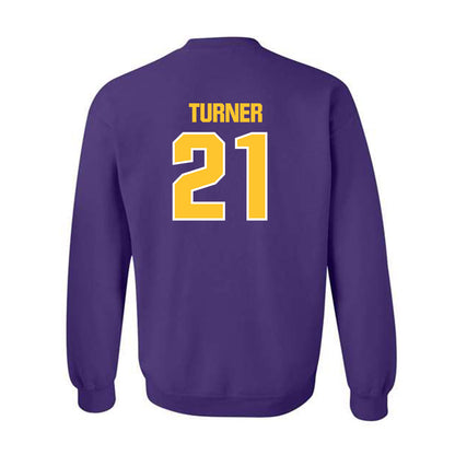 LSU - NCAA Football : Michael Turner - Sports Shersey Crewneck Sweatshirt