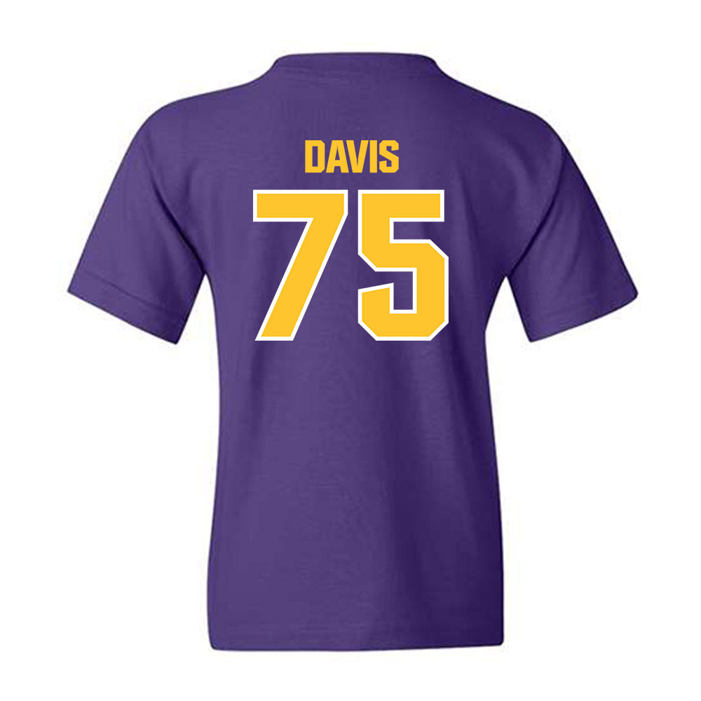 LSU - NCAA Football : Weston Davis - Sports Shersey Youth T-Shirt-1
