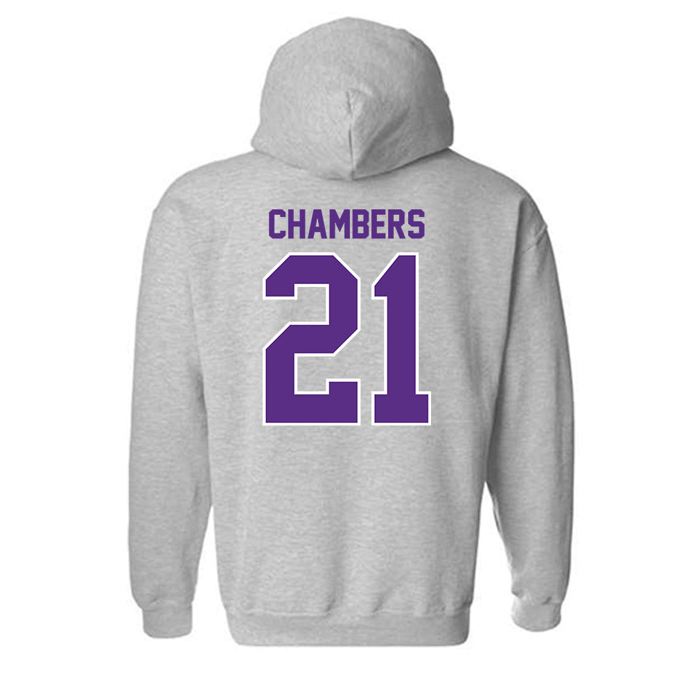 LSU - NCAA Beach Volleyball : Cassidy Chambers - Sports Shersey Hooded Sweatshirt